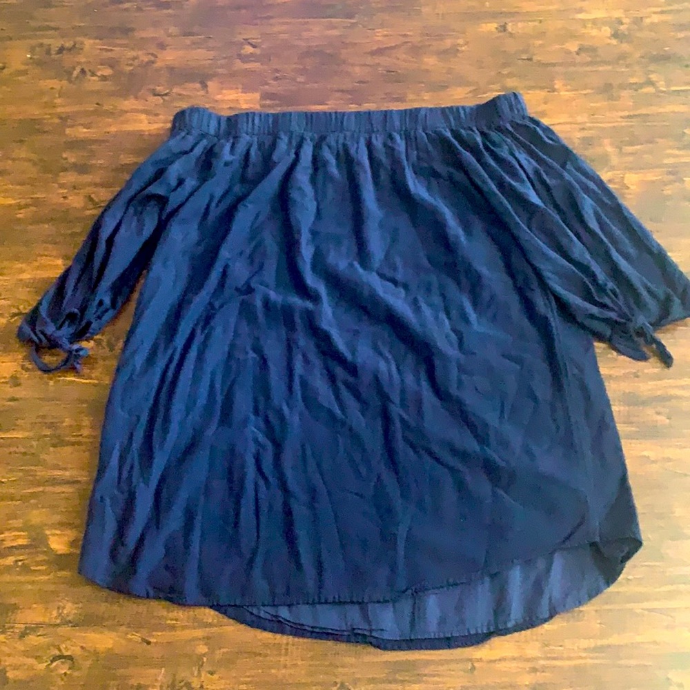 Jean Off the Shoulders Dress